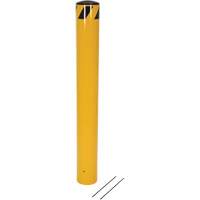 Bornes &agrave; couler, Acier, 48-1/2" h x 5-9/16" la, Jaune Sécurité Médic