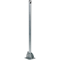 Butoirs repliables, Acier, 42" h x 1-3/4" la, Argent Sécurité Médic