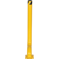 Borne d&eacute;sax&eacute;e, Acier, 54" h x 4-1/2" la, Jaune Sécurité Médic