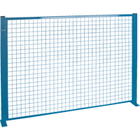 Perimeter Guards - Mesh Style, 4' H x 8' W, Blue Sécurité Médic