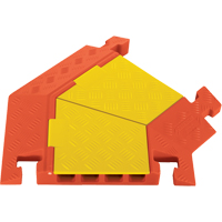 Protecteurs de c&acirc;bles robustes &agrave; 4 canaux Linebacker, virage &agrave; droite Sécurité Médic