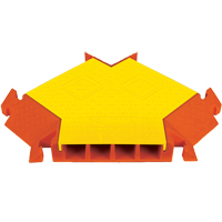 Protecteurs de c&acirc;bles &agrave; 4 canaux Linebacker pour usage g&eacute;n&eacute;ral, connecteur Y Sécurité Médic