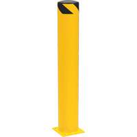 Bornes de s&eacute;curit&eacute; tubulaire, Acier, 42" h x 6-5/8" la, Jaune Sécurité Médic