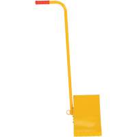 Cale de roue avec poign&eacute;e ergonomique, Acier, Jaune, 8" la x 10-3/4" p x 9-1/8" h Sécurité Médic