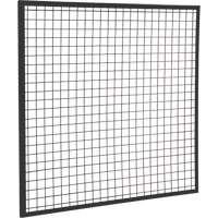 Wire Mesh Partition Panel, 4' H x 4' W Sécurité Médic