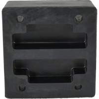Molded Dock Bumper, Reinforced Rubber, 12" W x 4" D x 13" H Sécurité Médic