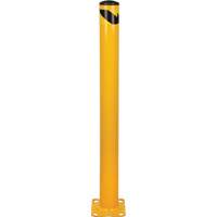 Butoir, Acier, 48" h x 4-1/2" la, Jaune Sécurité Médic