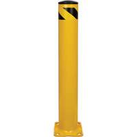 Butoir de s&eacute;curit&eacute;, Acier, 36" h x 5-1/2" la, Jaune Sécurité Médic