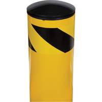Butoir de s&eacute;curit&eacute;, Acier, 36" h x 5-1/2" la, Jaune Sécurité Médic