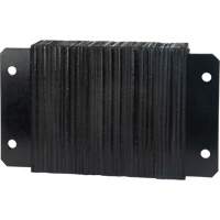 Laminated Dock Bumpers, Horizontal, Rubber, 18" W x 4" D x 12" H Sécurité Médic