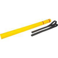 Polyethylene Bollard Cover, 4-1/2" Dia. x 64" L, Red/Yellow Sécurité Médic