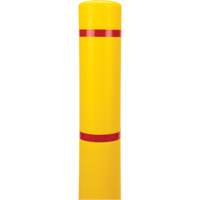Polyethylene Bollard Cover, 4-1/2" Dia. x 64" L, Red/Yellow Sécurité Médic
