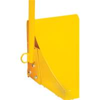 Cale de roue pour la glace avec poign&eacute;e ergonomique, Acier, Jaune, 8-1/16" la x 10-5/8" p x 8-13/16" h Sécurité Médic