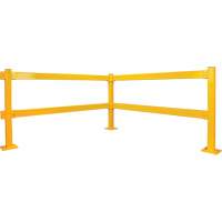 Garde-corps Lift-Out, Acier, 3' lo x 4" h, Jaune s&eacute;curit&eacute; OSHA Sécurité Médic