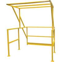 Mezzanine Safety Gate, 70" L x 77" H, 78" Raised, Yellow Sécurité Médic