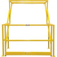 Mezzanine Safety Gate, 70" L x 77" H, 78" Raised, Yellow Sécurité Médic