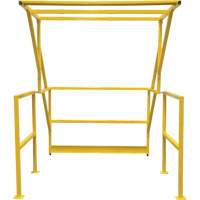 Mezzanine Safety Gate, 70" L x 77" H, 78" Raised, Yellow Sécurité Médic