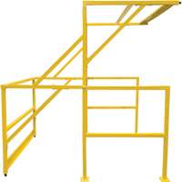 Mezzanine Safety Gate, 70" L x 77" H, 78" Raised, Yellow Sécurité Médic
