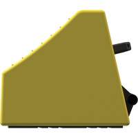 Checkers Safety Heavy-Duty Ultra Class Mining Wheel Chock, HDPE, Yellow, 14-1/2" W x 17-1/2" D x 16" H Sécurité Médic