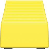 Checkers Safety Heavy-Duty Ultra Class Mining Wheel Chock without Bracket, HDPE, Yellow, 14-1/2" W x 17-1/2" D x 16" H Sécurité Médic