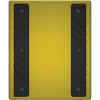 Checkers Safety Heavy-Duty Ultra Class Mining Wheel Chock without Bracket, HDPE, Yellow, 14-1/2" W x 17-1/2" D x 16" H Sécurité Médic