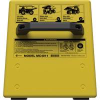 Checkers Safety Heavy-Duty Ultra Class Mining Wheel Chock without Bracket, HDPE, Yellow, 14-1/2" W x 17-1/2" D x 16" H Sécurité Médic