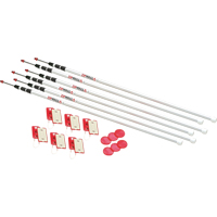 Zipwall&reg; Spring Loaded Pole Sécurité Médic