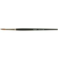 Artist Paint Brush, 5/32" Brush Width, Red Sable, Wood Handle Sécurité Médic