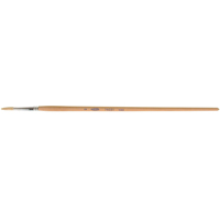 Pure White Bristle Round Marking Paint Brush, 5/32" Brush Width, White China, Wood Handle Sécurité Médic