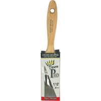 Pinceau droit Pro, Poly/nylon, Manche Bois, Largeur de 1-1/2" Sécurité Médic
