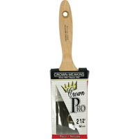 Pinceau &agrave; soies angulaires Crown Pro, Poly/nylon, Manche Bois, Largeur de 2-1/2" Sécurité Médic