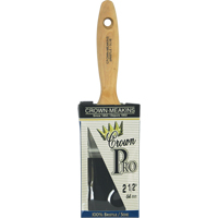 Pinceau &agrave; soies angulaires Crown Pro, Soies, Manche Bois, Largeur de 2-1/2" Sécurité Médic