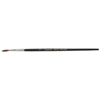 Pinceau pointu &agrave; soies noires pour artiste, Largeur de la brosse de 2,1 mm, Soie de chameau, Manche &agrave; Bois Sécurité Médic