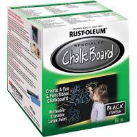 Chalk Board Paint, 877 ml, Can, Black Sécurité Médic
