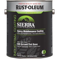 Sierra Performance S60 Water-Based Epoxy Maintenance Coating Accent Base, Gallon, Tint Base Sécurité Médic