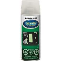 Specialty Glow-in-the-Dark Paint, Aerosol Can, Clear Sécurité Médic