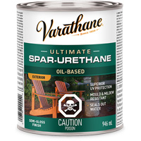 Rev&ecirc;tement &agrave; fini diamant pour bois Varathane, 946 ml, Transparent, Semi-brillant Sécurité Médic