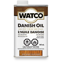Watco&reg; Danish Oil, 947 ml, Dark Walnut, Transparent Sécurité Médic