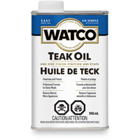 Watco&reg; Teak Oil, 946 ml, Clear, Transparent Sécurité Médic