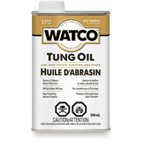 Watco&reg; Tung Oil, 946 ml, Clear, Transparent Sécurité Médic