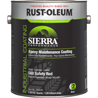 Sierra Performance S60 Maintenance Coating Base Component, 1 gal., Water-Based, Gloss, Red Sécurité Médic