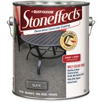 Stoneffects Decorative Concrete Coating, 3.4 L, Solvent-Based, Textured, Grey Sécurité Médic