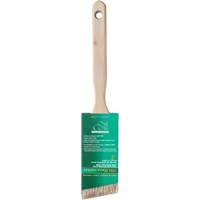 One Coat Angle Sash Brush, White China, Wood Handle, 2" Width Sécurité Médic
