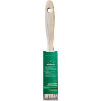 One Coat Trim & Wall Brush, White China, Wood Handle, 1" Width Sécurité Médic