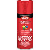 COLORmaxx Paint + Primer, Banner Red, Gloss, 12 oz., Aerosol Can Sécurité Médic