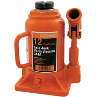314A Bottle Jack, 12 tons, Manual Hydraulic, 13" Raised Height Sécurité Médic