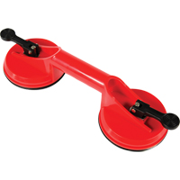 Manually Operated Hand Vacuum Cups - Double Handcup, 66 lbs. Capacity, 4-5/8", Lever, 13" Handle Length Sécurité Médic