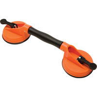 Manually Operated Hand Vacuum Cups - Double Handcup-Swivel, 50 lbs. Capacity, 4-5/8", Lever, 13" Handle Length Sécurité Médic