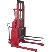 Hydraulic Stacker, Electric Operated, 1500 lbs. Capacity, 96" Max Lift Sécurité Médic