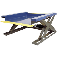 Hydraulic Floor-Height Scissor Lift Tables, Steel, 2000 lbs. Capacity Sécurité Médic